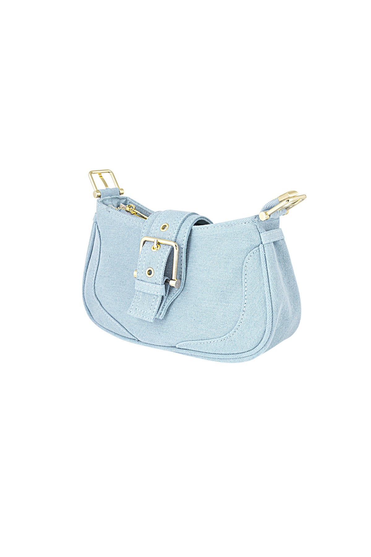 Colored bag with buckle detail